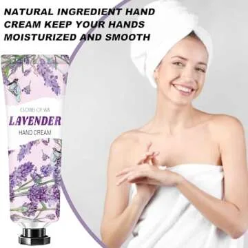 CRISTALBOX 8 PACK Hand Cream Christmas Gifts for Women,Travel Size in Bulk Lotions for Dry Hands,Mini Hand Lotion for Mothers Day Gifts,Easter Gift for Teens,Appreciation Gift,Baby Shower Party Gift