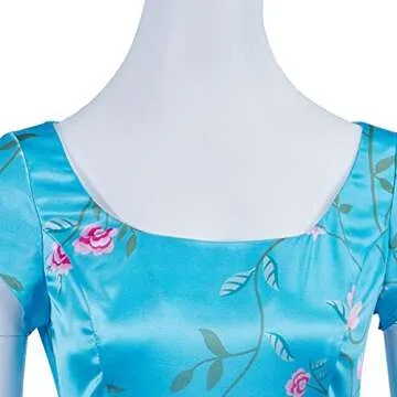 Elegant LoliMiss Daphne Regency Floral Dress for Women