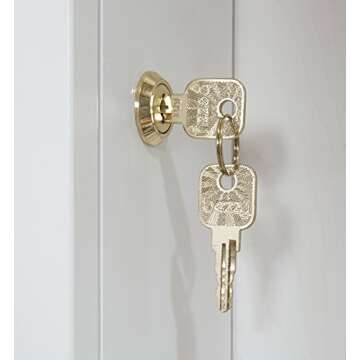 Mirrotek Over The Door Combination Jewelry and Makeup Armoire, White