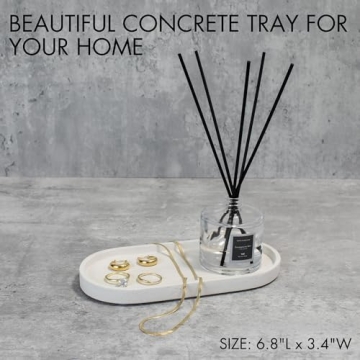 Modern Decorative Concrete Tray for Bathroom & Kitchen