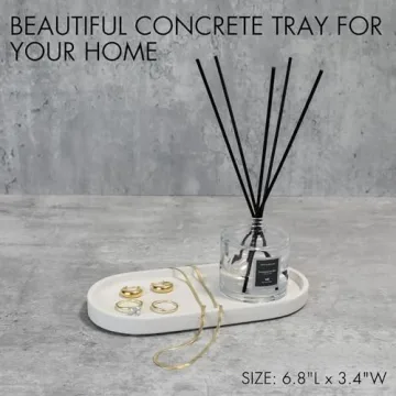 Modern Decorative Concrete Tray for Bathroom & Kitchen