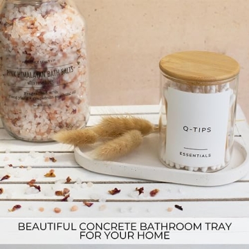 Modern Decorative Concrete Tray for Bathroom & Kitchen