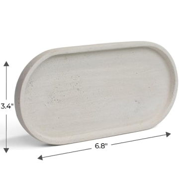 Modern Decorative Concrete Tray for Bathroom & Kitchen