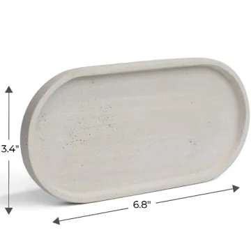 Modern Decorative Concrete Tray for Bathroom & Kitchen