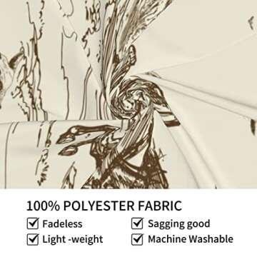 YEAHSPACE Western Tapestry 40x60 Inches Cowboy Tapestry for Bedroom Aesthetic Wall Hanging Wall Blanket-American Cowboy Riding Horse in Wild West eagle