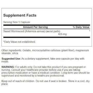 Swanson Sweet Wormwood - Promote Digestive Health, 90 Capsules