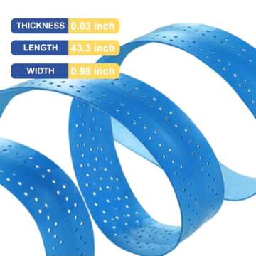 Cheerock 4 Pack Drum Stick Tape, Anti Slip Drumstick Wrap Grips with Double-Sided Adhesive Tape for Drumming Percussion Accessories, Ideal for Drummers (1 Inch Wide 43 Inch Long)