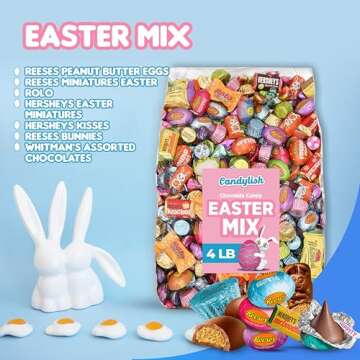 Easter Candy Mix - 4LB Ultimate Spring Assortment of Sweets & Chocolates | Ideal for Easter Baskets,...