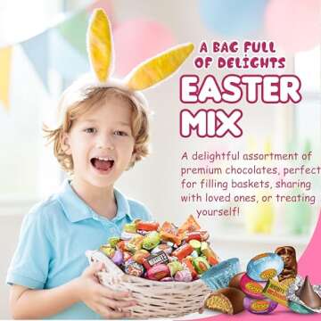Easter Candy Mix - 4LB Ultimate Spring Assortment of Sweets & Chocolates | Ideal for Easter Baskets, Egg Hunts, Spring Celebrations, Pastel Candy Mix, and Seasonal Gifts