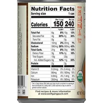 Wolfgang Puck Organic Tomato Basil Bisque, 14.5 oz.