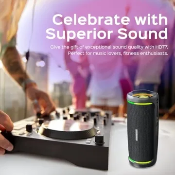 TREBLAB HD77 Bluetooth Speaker with 360° Surround Sound