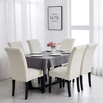 Joccun Dining Chair Covers Set of 4 - Washable & Stylish