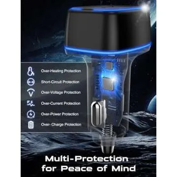 Efficient USB C Car Charger for All Devices - Travel Essential