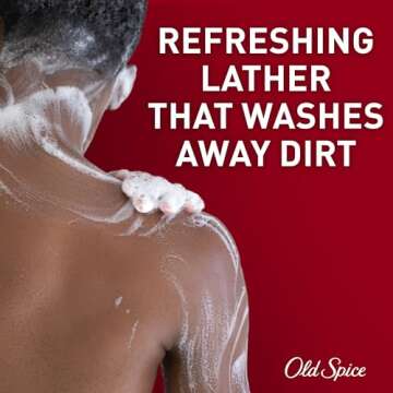 Old Spice Men's Body Wash, 24/7 Shower Fresh with Lasting Scent, 3x Defense, Red Collection, Captain with Bergamot Scent, 33.4 fl oz