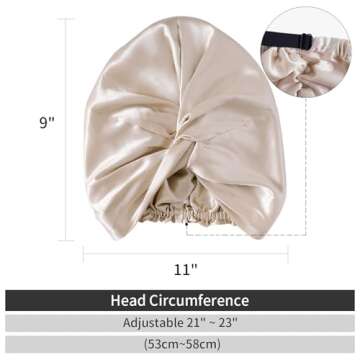 ZIMASILK Silk Sleep Cap for Women Hair Care