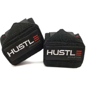 Wrist Wraps for Weightlifting (USPA Approved) - 18" or 12" Premium Quality Weight Lifting Wrist Straps - Best Gym Wrist Wraps with Thumb Loop for Powerlifting & Weight Training for Men & Women