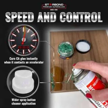 Starbond CA Glue Accelerator - Instantly Dries Super Glue (6 Ounce)