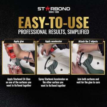 Starbond CA Glue Accelerator - Instantly Dries Super Glue (6 Ounce)