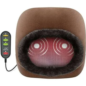 Snailax 3-in-1 Foot Warmer & Back Massager