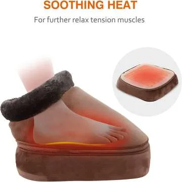 Snailax 3-in-1 Foot Warmer & Back Massager