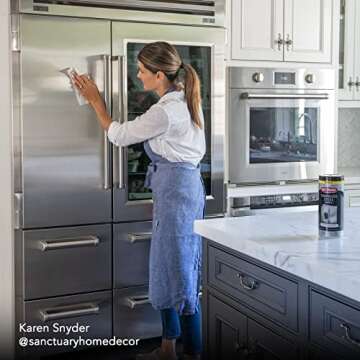 Weiman Stainless Steel Cleaner and Polish Wipes Bundle with Microfiber Cloth-Removes Fingerprints, Water Marks and Grease from Appliances - Works Great on Refrigerators, Ovens, and Grills