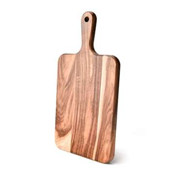 Acacia Wood Cutting Board - Wooden Kitchen Cutting Board for Meat, Cheese, Bread, Vegetables &Fruits...