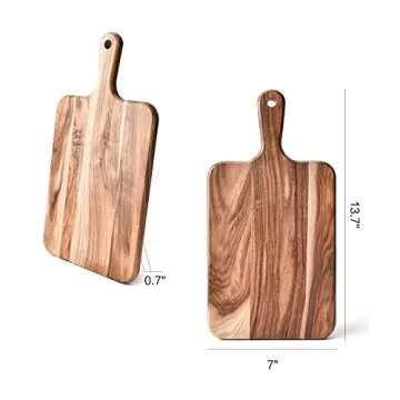 Premium Acacia Wood Cutting Board - Elegant Serving & Prep Board for All Occasions