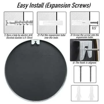 SCWF-GZ Round Mirror for Modern Home Decor and Style