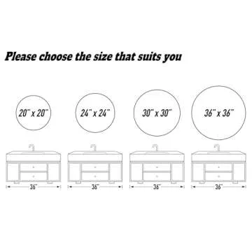 SCWF-GZ Round Mirror for Modern Home Decor and Style