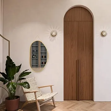 Buy UNZIPE Irregular Brass Framed Wall Mirror 25x14 Inch