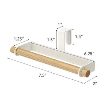 Yamazaki Tosca Kitchen Towel Hanger in Steel and Wood