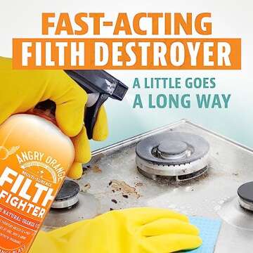 ANGRY ORANGE Citrus Multipurpose Cleaner Spray for Kitchen and Bathroom - 24 oz - 1 Pack