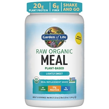 Garden of Life Meal Replacement Shakes, Vegan Protein Powder, Raw Organic Protein Powder, Lightly Sw...