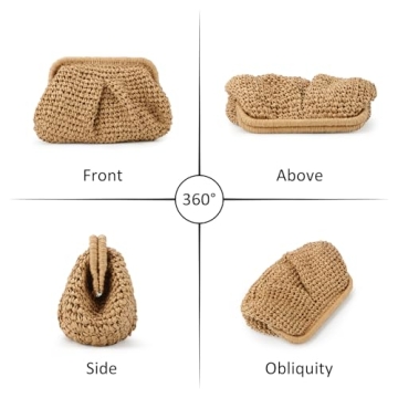 Stylish Emprier Straw Clutch Purse for Summer Fun