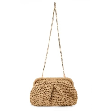 Stylish Emprier Straw Clutch Purse for Summer Fun