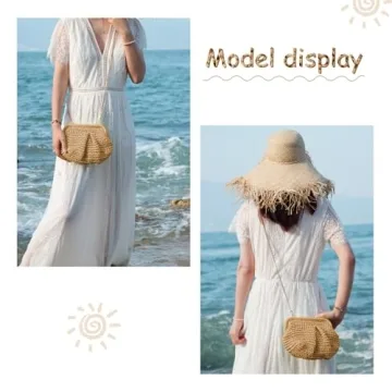 Stylish Emprier Straw Clutch Purse for Summer Fun