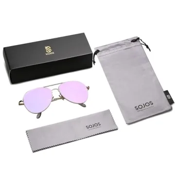 SOJOS Classic Aviator Sunglasses UV400 Protection Metal Frame