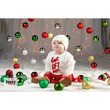 Cute Ivory Knit Baby Hat for Warm Winter Style