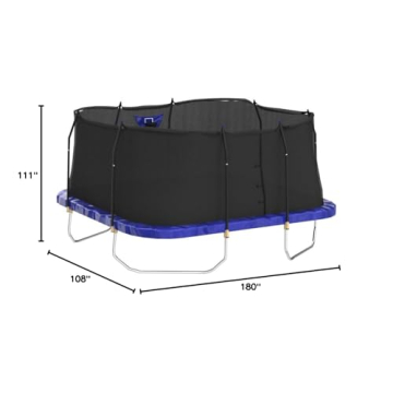 SKYWALKER 15 FT Jump N' Dunk Rectangle Trampoline