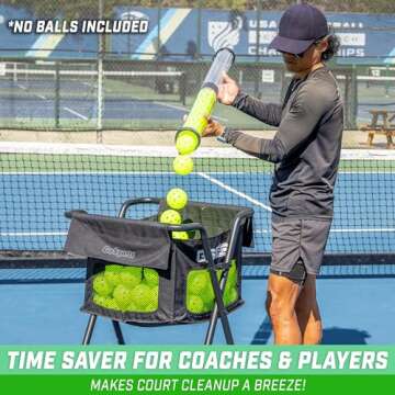 GoSports Pickleball & Tennis Pickup Tube for Easy Ball Retrieval