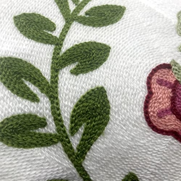 Alysheer Floral Embroidered Pillow Cover for Home Decor