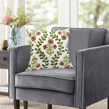 Alysheer Floral Embroidered Pillow Cover for Home Decor