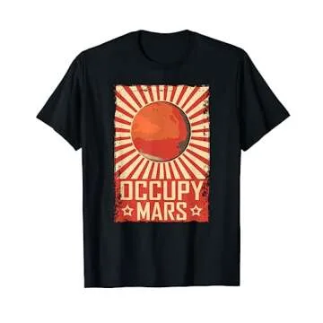 Retro Occupy Mars T-Shirt for Future Scientists and Astronauts