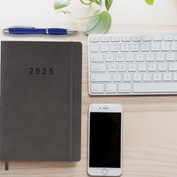 2025 Planner for Organized Living with Vegan Leather Cover