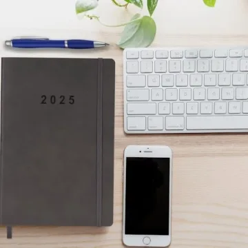 2025 Planner for Organized Living with Vegan Leather Cover