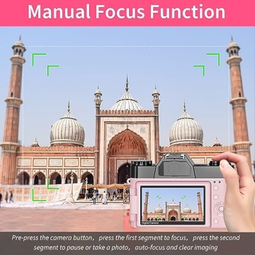 VETEK 4K 48MP Digital Camera with Lenses for Vlogging