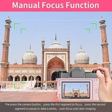 VETEK 4K 48MP Digital Camera with Lenses for Vlogging