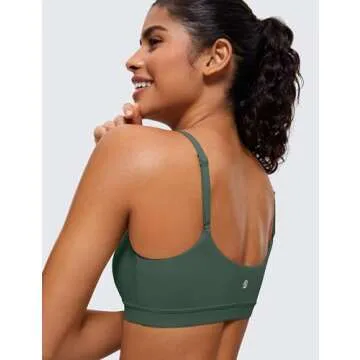CRZ YOGA Butterluxe Adjustable Sports Bra for Yoga