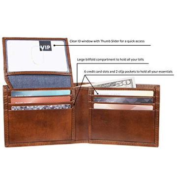 Amazon Essentials RFID Bifold Wallet for Men - Secure & Stylish