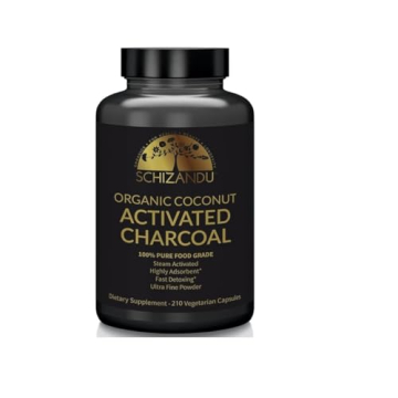 Schizandu Activated Coconut Charcoal Capsules - Vegan Detox